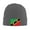 Deep Heather, variant on Saint Kitts And Nevis Flag Beanie Hat Knit Hat Skull Cap for Men Women Winter Hat Gray