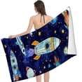 thumbnail image 3 of BANET Kids Beach Towels &amp; Pouch for Girls &amp; Boys - Quick Dry Pool Towels  Beach Blanket for Travel - Camping - Vacation - Toallas Playas 30x60in, 3 of 8