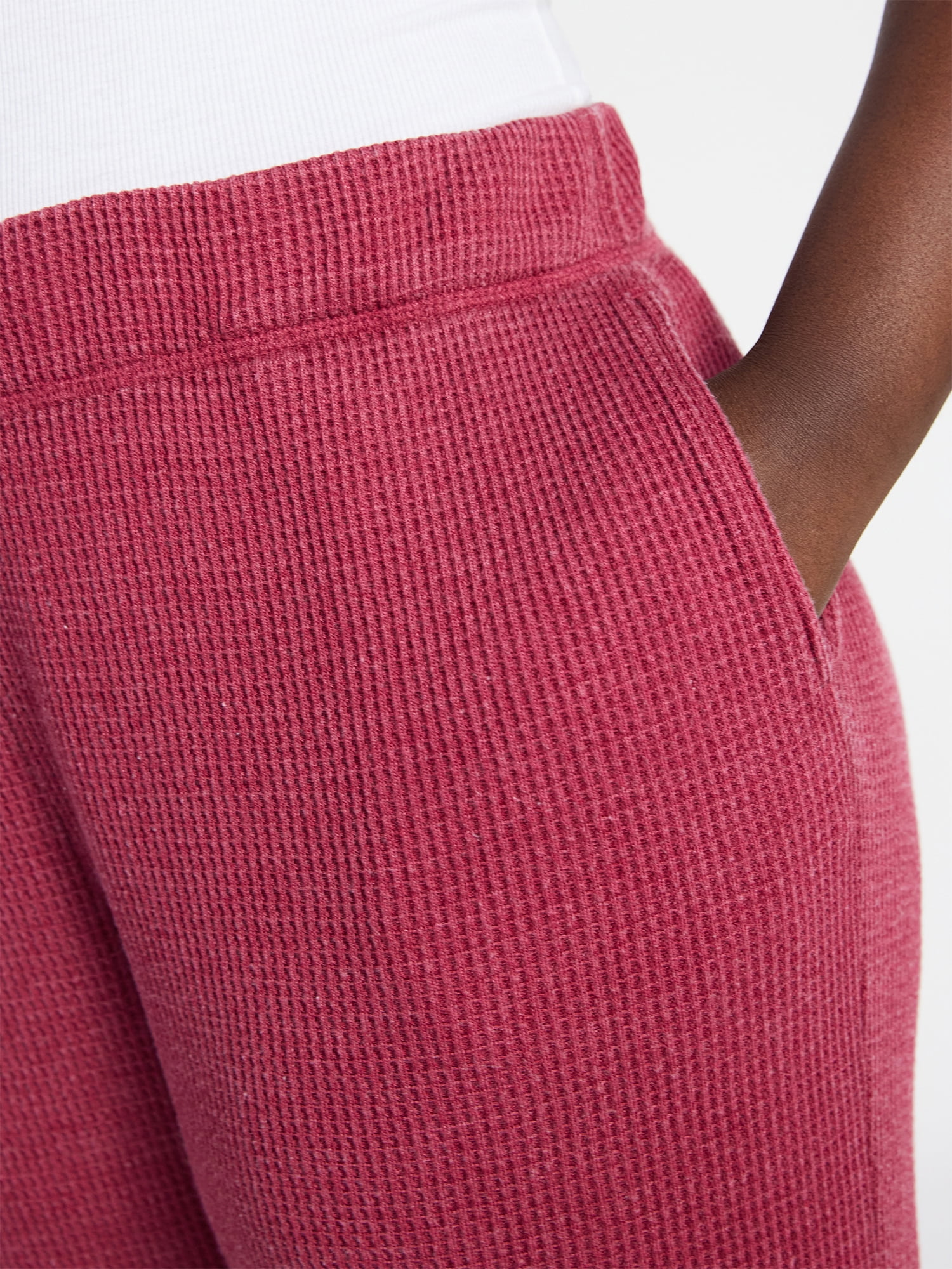 Terra & Sky Women's Plus Waffle Knit Pants, Sizes 0X-4X