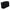 Black, variant on Hello Hobby Zippered Customizable Nylon Storage Bag, Medium, White