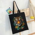 thumbnail image 6 of COMIO Large Tote Top Handle Shoulder Bags Colorful Tiger I Tiger 14.1x15.7in, 6 of 6