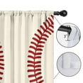thumbnail image 4 of Blackout Kids Curtains,Baseball Pattern Childrens Insulated Curtains Set Of 2,Bedroom Essentials,Toddler Room Decor 42x54in(106x137cm), 4 of 4
