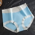 thumbnail image 3 of Elainilye Fashion Cotton Womens Underwear Oversized Comfortable Cotton Underwear Briefs Panties Underpants,Blue, 3 of 9