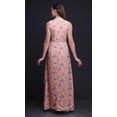 thumbnail image 4 of Bimba Floral Women Round Neck Printed Evening PartyÂ&nbsp;DressÂ&nbsp;Sleeveless Gown-X-Large, 4 of 6