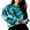 Green, variant on Women's Casual Tie Dye Sweatshirt Long Sleeve Crewneck Heart Print Tops Valentine 's Day Shirt