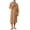 Khaki, variant on Waffle Robes for Men, Lightweight Soft 3/4 Sleeve Bathrobes , Cozy House Coat for Spa, Shower & Hotel