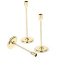 thumbnail image 3 of KAKOWELY 3pcs Miniature Pillar Candle Stand Small Simulation Candlestick Metal Craft Mini Candle Holder,2.17X"X0.71"X0.2", 3 of 5
