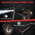 thumbnail image 6 of iScooter Electric Scooter for Adults Teens，350W Motor 21 Miles & 19 MPH Max，Extra-Wide Pedals, Portable Folding Design，Commuting E-Scooter Gift for Teens, 6 of 10