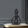 thumbnail image 6 of TISHITA Abstract Couple Statue Hugging Couple Abstract Figurine Resin Couple Figurine for Valentines Day Table Home Shelf Living Room Black, 6 of 8