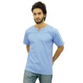 thumbnail image 6 of Atasi Men's Casual Short Kurta Indian Tunic V-Neck Cotton Top-Large, 6 of 6