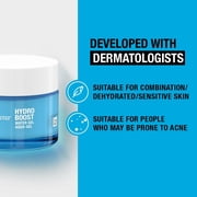 Neutrogena Hydro Boost Hyaluronic Acid Hydrating Water Gel Daily Face Moisturizer for Dry Skin, Oil-Free, Non-Comedogenic & Dye-Free Face Lotion, 1.7 oz/50 ml