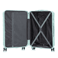 thumbnail image 4 of Tcbosik Set of 3 Hardside Luggage Set, 20/24/28 inch Portable Lightweight Suitcase with Spinner Wheels for Travel, Business, Mint Green, 4 of 10