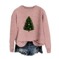 thumbnail image 2 of Christmas Sweater Women Dressy Sweaters for Women Pullover Christmas Sweater with Round Neck, Long Sleeves, and Festive Patterns, 2 of 4