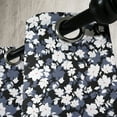 thumbnail image 4 of Ambesonne Flower Garden Grommet Curtain, Vintage Blossoms, 50" x 63", Black White Dimgrey, 4 of 6