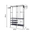 thumbnail image 2 of Perchero de Piso Multifuncional | Organizador de Ropa | Closet Armable | Rack con Ganchos Resistente | Armario para Dormitorio | Acero Inoxidable, 2 of 7