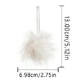 thumbnail image 2 of dajkiuy Furry Christmas Ball Ornaments Soft Faux Fur Pompom Ball Xmas Tree Hanging Decoration for Party Supplies Fireplace Mantel Home Wall Decor, 2 of 3