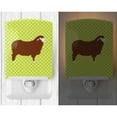 thumbnail image 2 of Caroline's Treasures BB7807CNL Merino Sheep Green Ceramic Night Light, 6x4x3", multicolor, 2 of 2