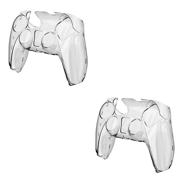Reemplazo ultrafino Sidaley de la cubierta protectora de la manija de la caja del controlador del juego para PS5 Transparente Azul
