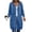RYE1-Blue, variant on Zip Up Hoodies Women Long Sleeve Long Tunic Sweatshirts Fall Loose Fitting Casual Drawstring Hooded Jacket with Pockets