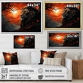 thumbnail image 4 of Designart "Harmony In The Elemental Lion I" Animals Lion Floater Framed Canvas Wall Art, 4 of 5