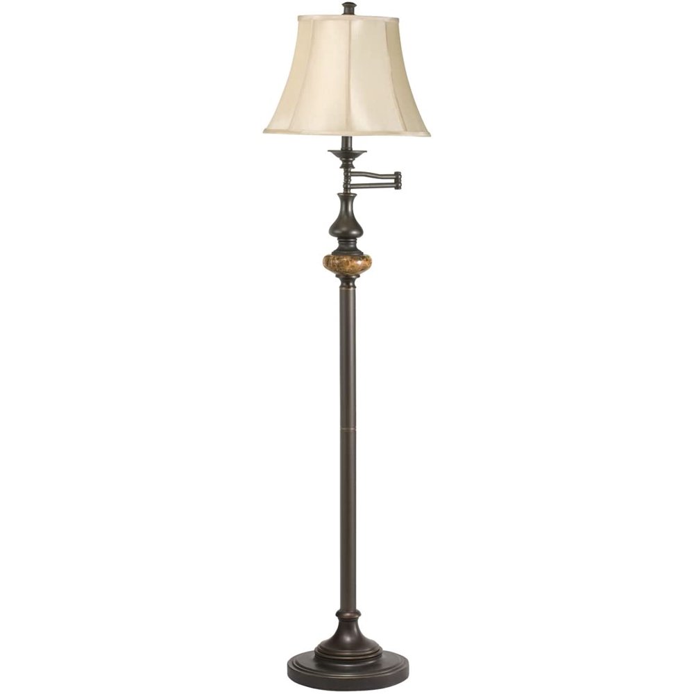 Kichler 74240 Single Light Up Lighting Swing Arm Floor Lamp Walmart