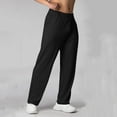 thumbnail image 2 of Enjoytime Baggy Sweatpants Men Solid Color Straight Leg Plus Size Pants Running Athletic Active Workout Mens Joggers Black M, 2 of 7
