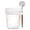 D, variant on Overnight Oats Containers, Reusable Parfait Cups, Yogurt Containers with Lids and Spoons, Salad Jars with Durable Glass Construction, Meal Prep Cups, Small Mason Jars for Milk & Cereal