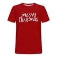 thumbnail image 3 of Mens Merry Christmas Short Sleeve T-Shirt Shirt Classic Fit Crew Neck, 3 of 4
