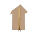 thumbnail image 2 of Out House Wooden Hut Latrine Lifesize Standup Standee Cardboard Cutout Poster, 2 of 3