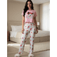 thumbnail image 4 of Pijama De 3 Piezas Mujer Pantalon Short Y Playera A Juego, 4 of 5