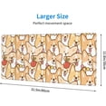 thumbnail image 3 of Happy Funny Corgi Large Mouse Pad for Desk XL Gaming Mouse Pad 31.5x11.8in Extended Desk Mat Non-Slip Base Desk Pad with Stitched Edge Computer Keyboard Mouse Mat Gaming Mousepad for Home Office, 3 of 6