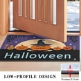 thumbnail image 3 of Happy Halloween Front Door Mat Anti Slip Ghost Boo Spooky Welcome Mat Retro for Entry Floor Mat Set Living Room Bedroom Bathroom Crystal Velvet 30x17 Inches, 3 of 7