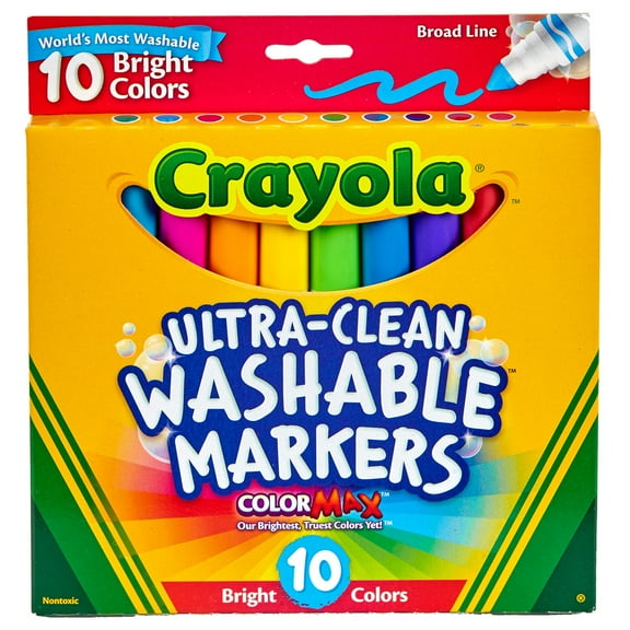 Generic Ultra Clean Color Max Washable Marker Broad Line - Bright - 10 Count