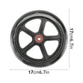 thumbnail image 2 of FONDOTIN 2 Pcs Roue avant de Fauteuil Roulant Manuel Pneu Solide Noir avec Roulements à Billes Silencieux, 2 of 6