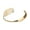 Gold, variant on Polished Stainless Steel C-Shaped Fork Bracelet  Elegant Design, Durable Metal Jewelry for Women and Men