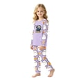 thumbnail image 5 of Matching Family Halloween Pajamas Set - 2 piece Ghost Print Long Sleeve Tops + Pants Outfit Sets,Casual Halloween Pajamas Sets for Family Holiday Night for 80 Pjs, 5 of 7