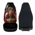 thumbnail image 4 of Garronmavis Front Car Seat Cover 2 Pack Car Seat Covers Front Seats Only Easy to Install Interior Protector fit for Most of SUV,Sedan,Trucks Funny Dachshund Driving, 4 of 7