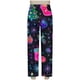 thumbnail image 4 of Conjunto de blusa y pantalón de manga larga con estampado de botones y cuello vuelto para mujer, blusa y pantalón de poliéster para mujer, 4 of 9