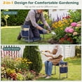 thumbnail image 5 of Costway Foldable Garden Kneeler and Seat, 2-in-1 Gardening Bench, Detachable EVA Foam Pad Navy Blue, 5 of 10