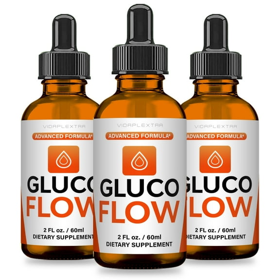 (3 pack) Gluco Flow Drops - Gluco Flow Liquid Drops