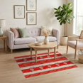 thumbnail image 3 of ODIKA Stripe Motif Confetti Border Whimsical Wreath Repeating Botanical Refined Stain Resistant Low Profile for Dorm Room, Small Living Apartment, 3 of 7