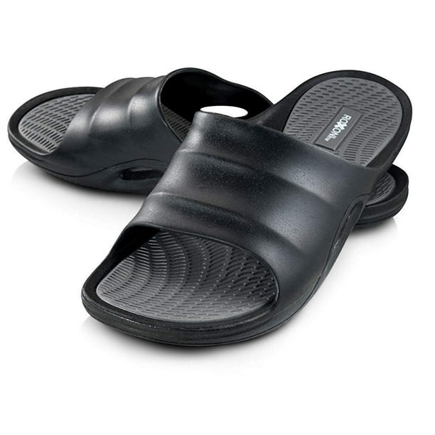 Roxoni - Roxoni Men's Comfort Open Toe Slide Sandals, Anti Skid Rubber ...