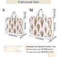 thumbnail image 2 of FORMRS Womens Corduroy Tote Bag Crossbody Shoulder Handbag with Pocket, Brown Ice Cream Pattern, 2 of 7
