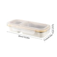 thumbnail image 4 of Lunch Box Stainless Steel Bento Box with Lid, Double Layer Insulated Lunch Container, Leakproof Food Jar, Microwave Safe, Portable for Office, Office, Picnic, Outdoor （700ml）, 4 of 7