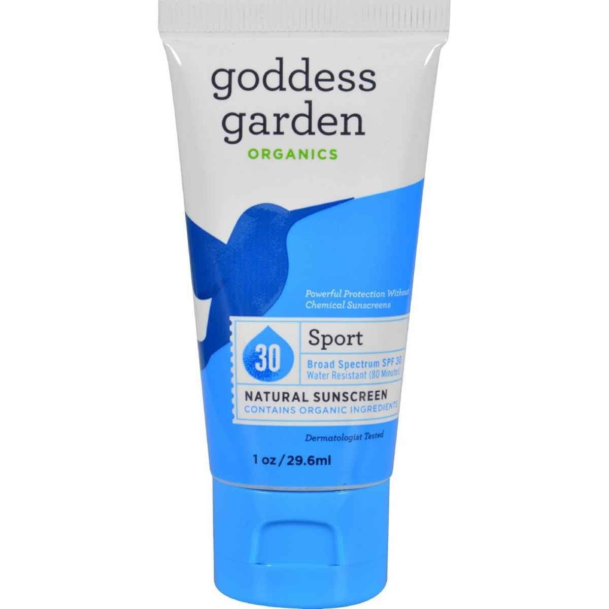 Goddess Garden Sport SPF 30 Natural Sunscreen, Lotion, 1 Ounce