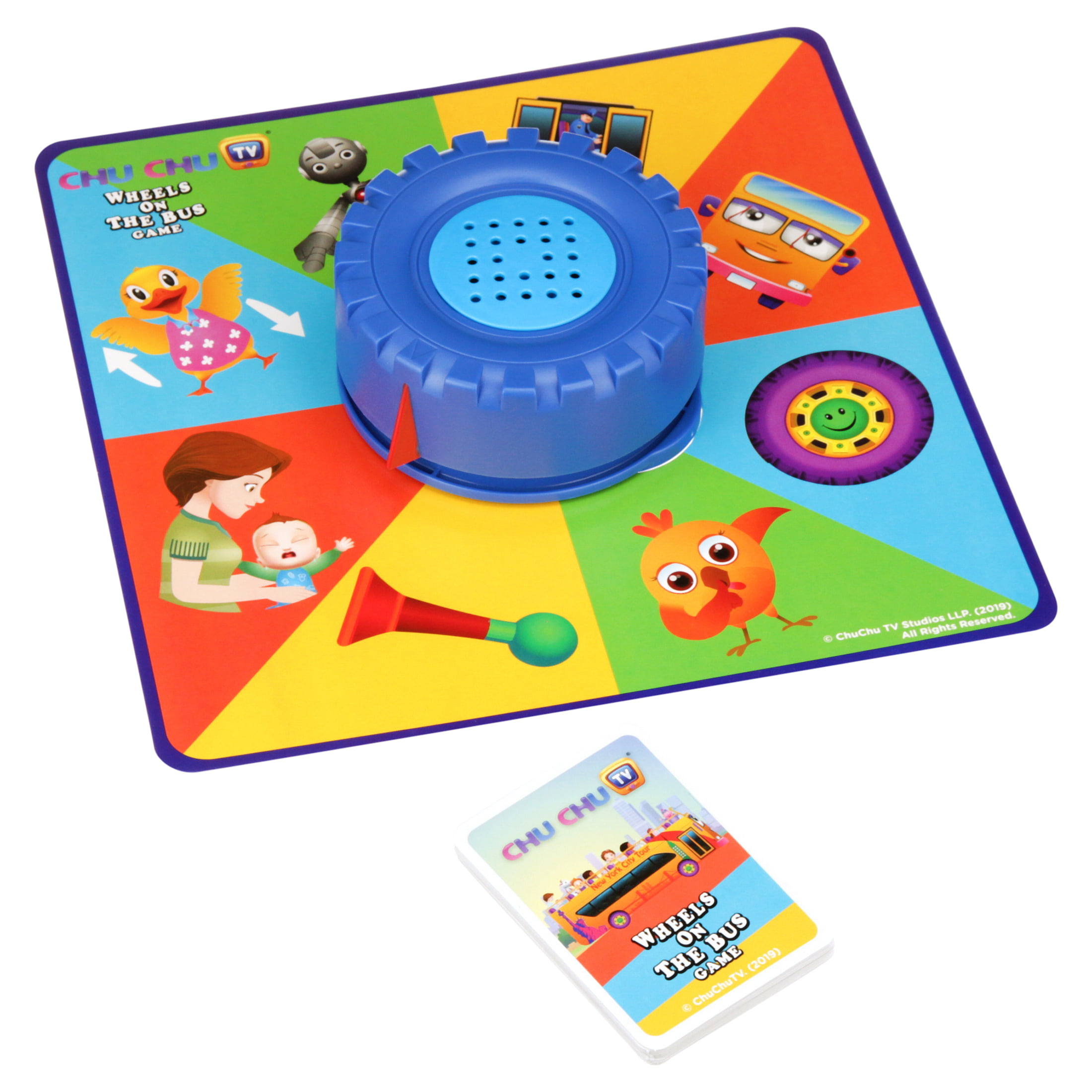 Chuchutv Wheels on The Bus Musical Spinner Children Matching Board Cardinal Game for sale online 
