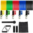 thumbnail image 5 of Resistance Bands Set-Exercise Bands, Workout Bands-5 Level Fitness Bands with 4 Resistance Loops Handles As Seen On TV, 5 of 5