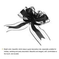 thumbnail image 4 of Unique Bargains 10pcs 11 Inch Extra Large Pull Bow Gift Wrapping Big Organza Bows Ribbon Black for Wedding Baskets Presents, 4 of 6