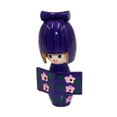 thumbnail image 3 of Muñeca de kimono de madera, figura coleccionable, adorno tradicional, figura en miniatura violeta, 3 of 9