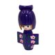 thumbnail image 3 of Adorno de muñeca de kimono de madera, figura coleccionable, escultura, muñeca geisha japonesa violeta, 3 of 9